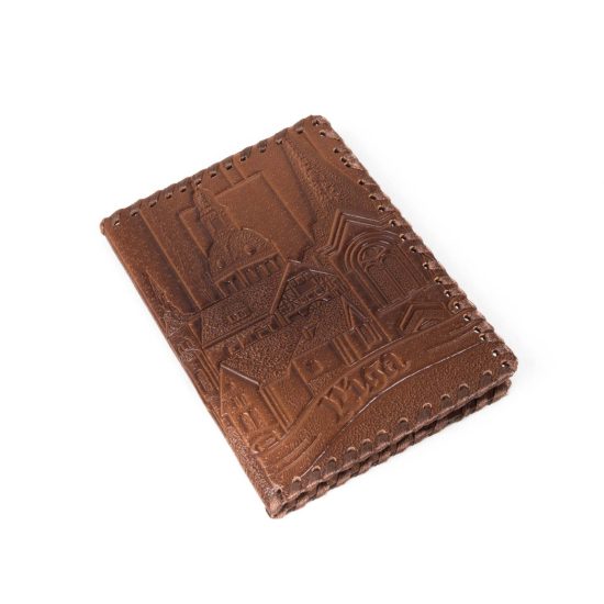 Genuine Leather Passport Cover - Riga, 10x14 cm