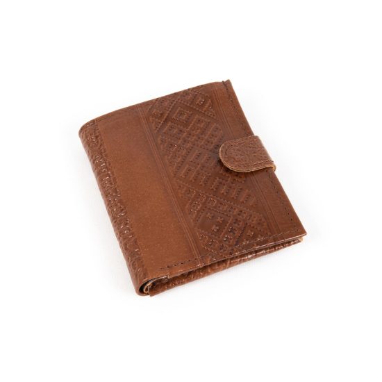 Men’s Wallet from Genuine Leather with Pattern, 10x12 cm