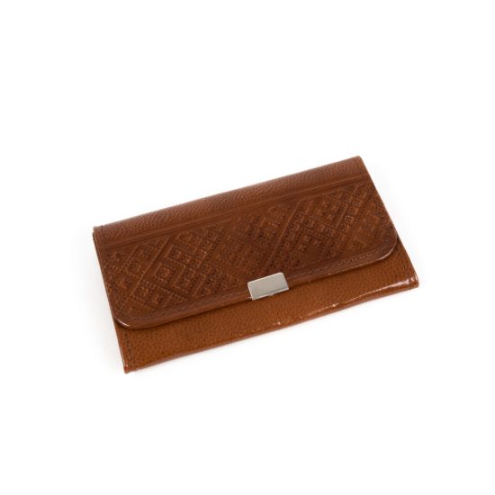 Women’s Wallet from Genuine Leather with Pattern, 9x16 cm