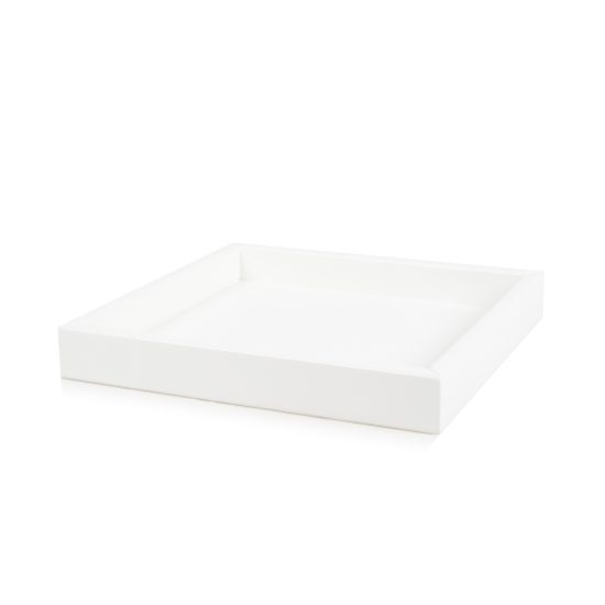 Wooden Serving Tray, White, 250x250 mm