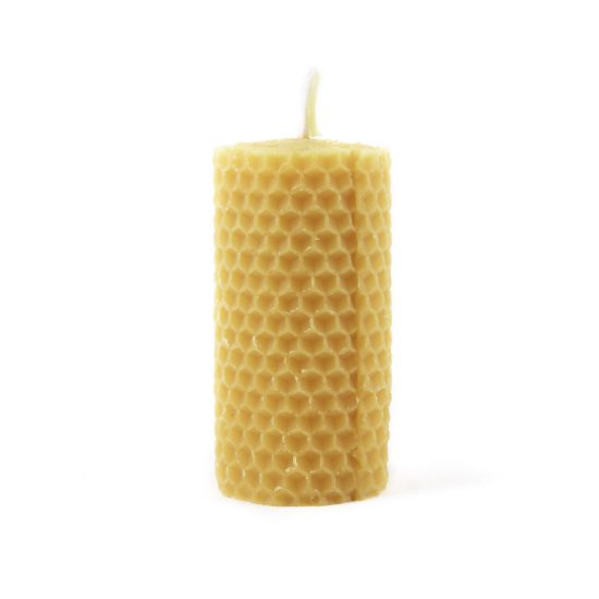 Beeswax Candle "Honeycomb Roll", ø 3.5 cm