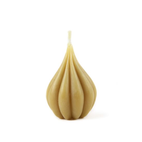 Beeswax Candle "Onion", 7.5x5 cm