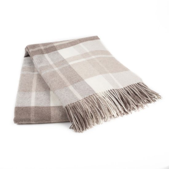 Woolen Throw Blanket with Pattern, Multi-color, 140x200 cm