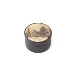 Leather Box - House of the Blackheads, Deep Brown, ⌀ 5 cm