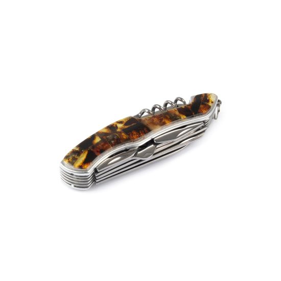 Amber Folding Pocket Knife, 10 cm