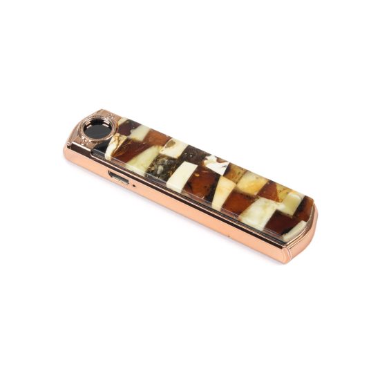 Amber Lighter with USB, Rose Gold