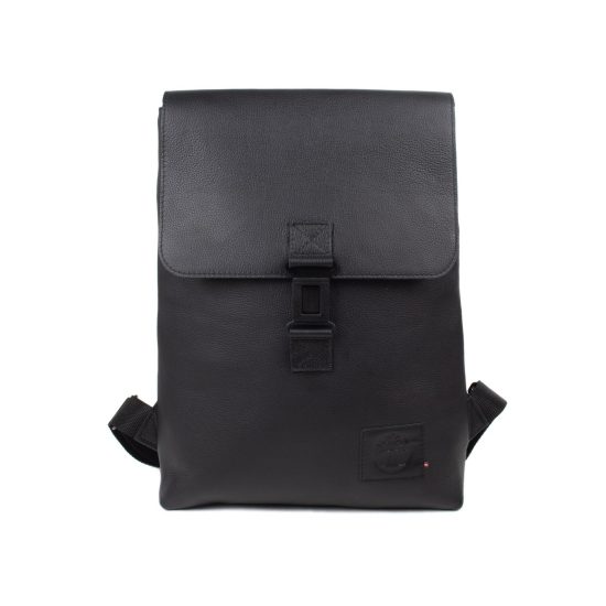 Genuine Leather Backpack, Black, 34x45 cm