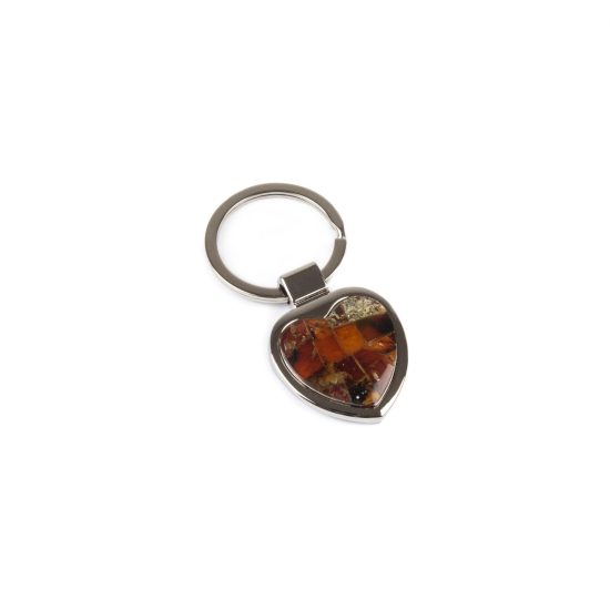 Keychain with Amber, 6.5 cm