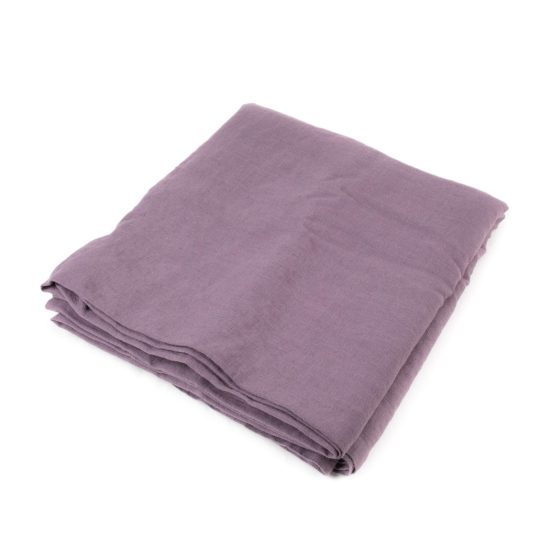 Linen Tablecloth, Pastel Violet, 140x250 cm