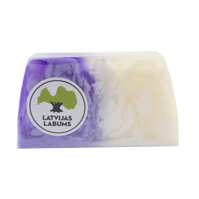 Latvian lilac soap, one bar