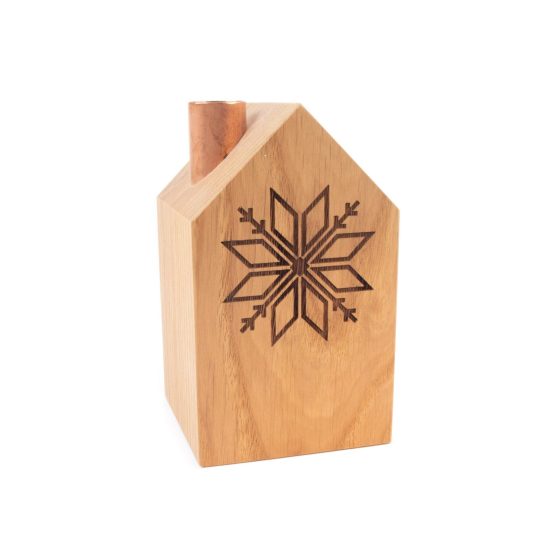 House-shaped Oak Tree Candle Holder, The Morning Star