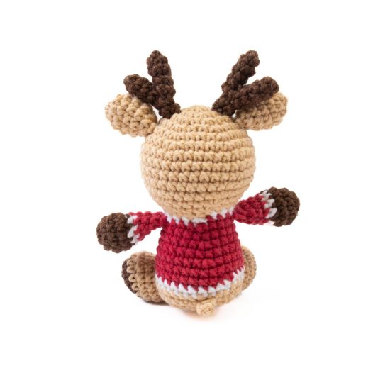 Crocheted Soft Toy - Deer, 11 cm