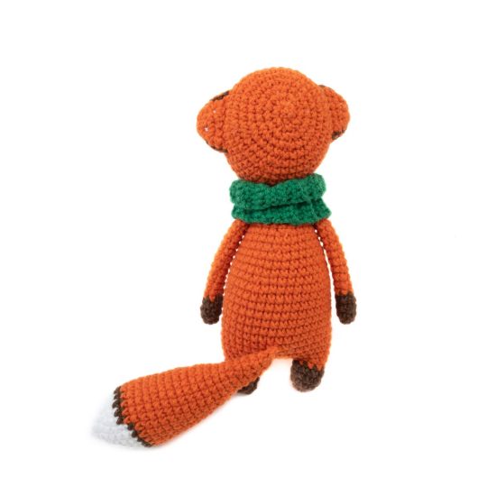 Crocheted Soft Toy - Fox, 15 cm
