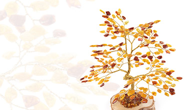 Amber money trees from Baltic Gifts